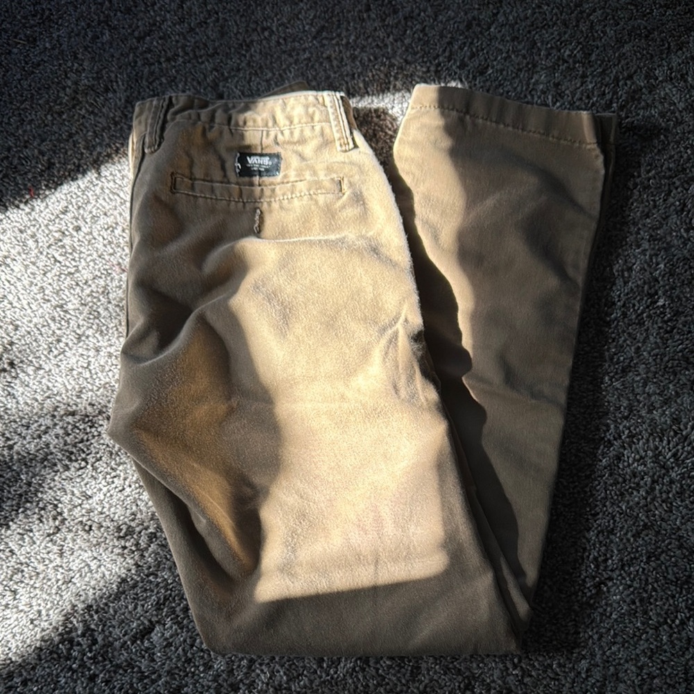 Vans Tan Chinos Relaxed Cotton Blend